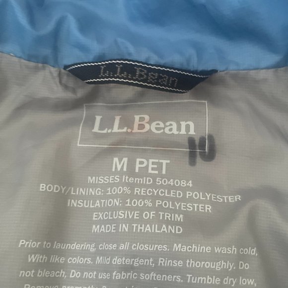 LL Bean Pack Away Light Weight Jacket - Picture 3 of 7